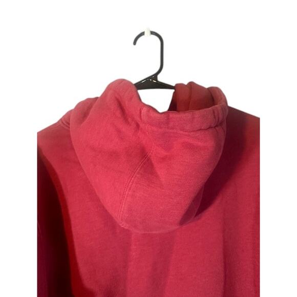 Goat USA Pink Kangaroo Pocket Logo Hooded Pullover Sweatshirt Women Sz M - Picture 8 of 8